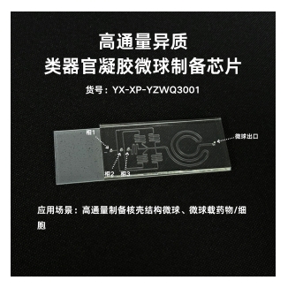 高通量异质类器官凝胶微球制备芯片